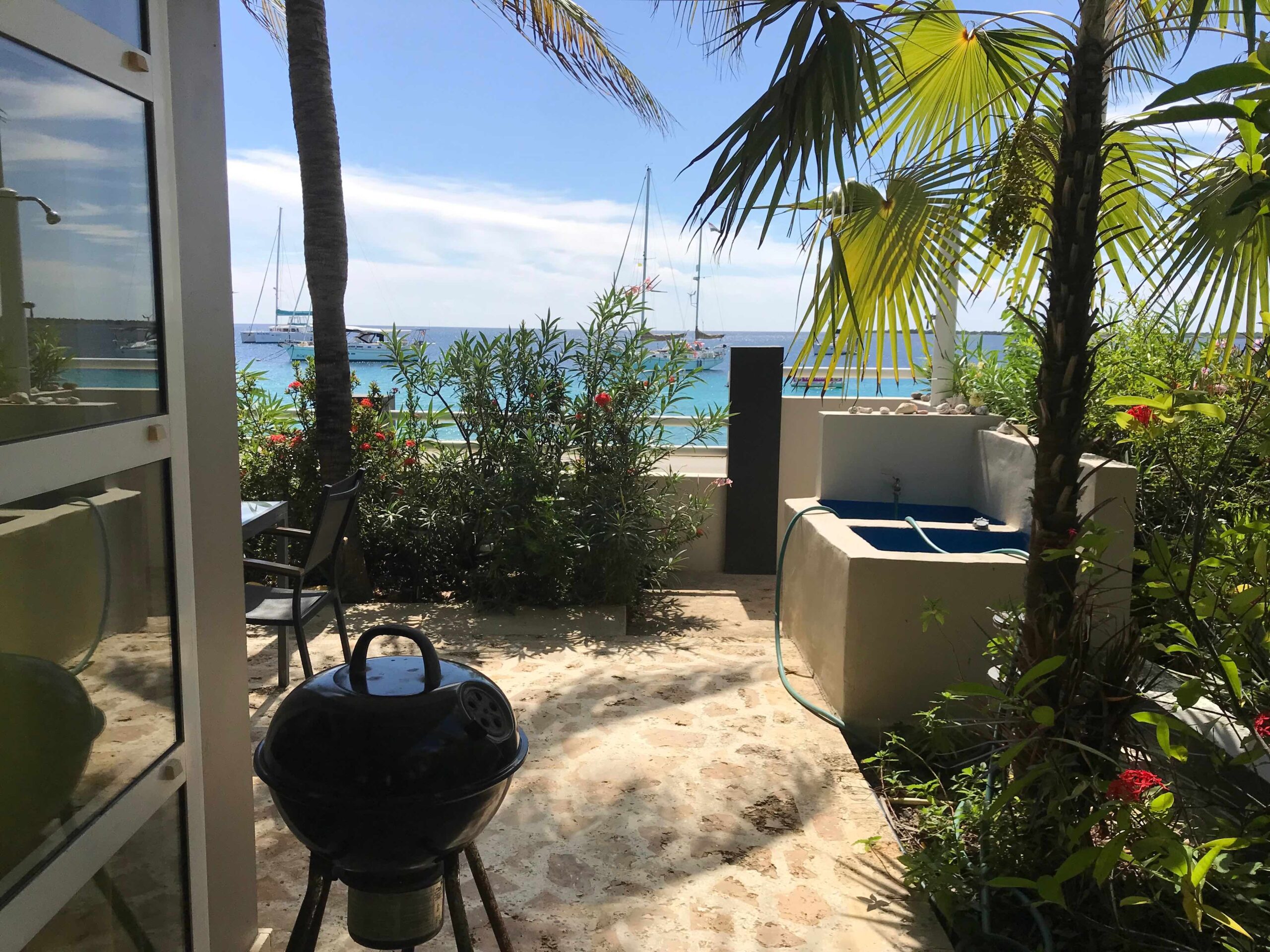 Private outdoor terrace Villa Trepanier