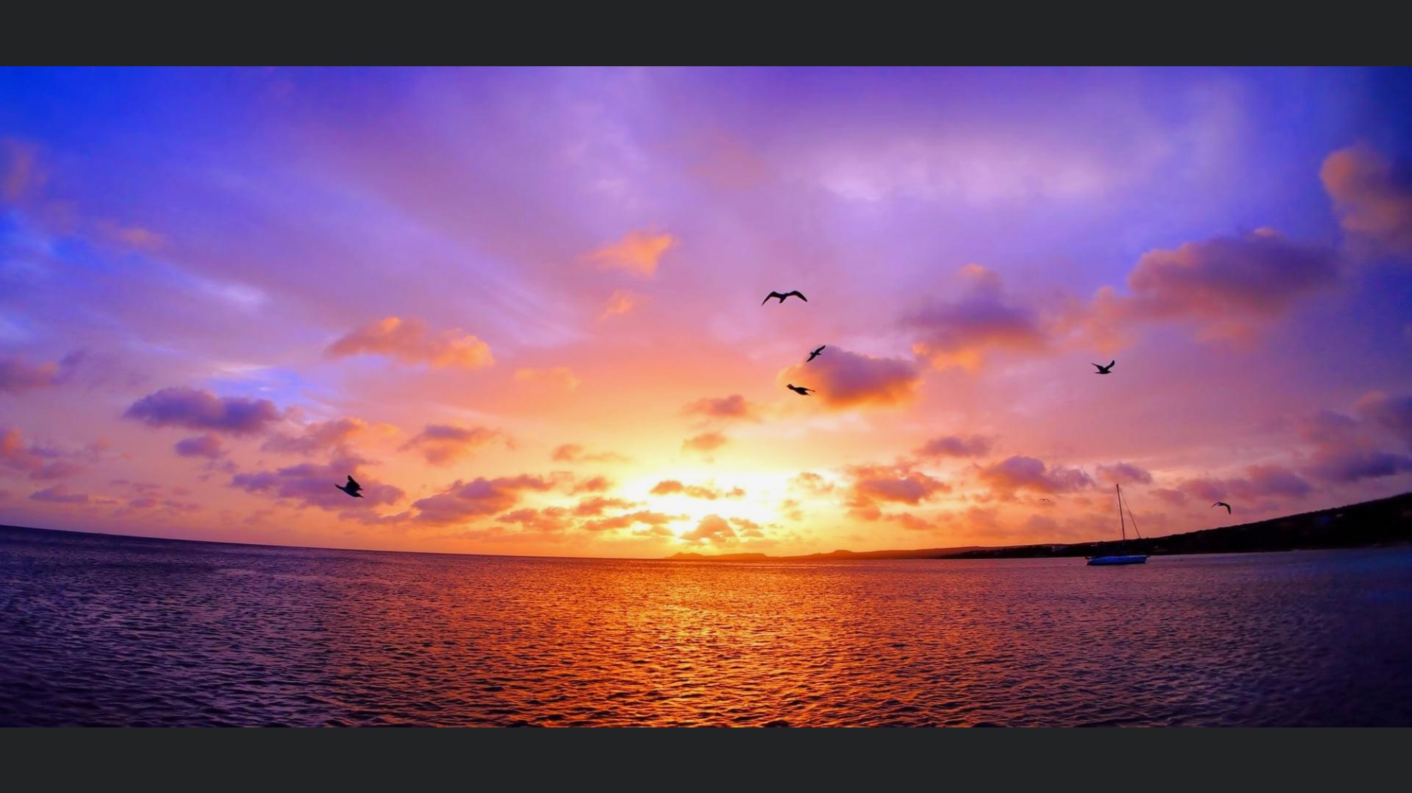 Sunset view from Villa Trépanier