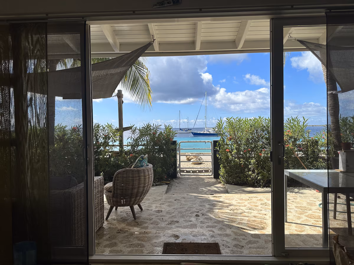 Ocean view from terrace Villa Trepanier