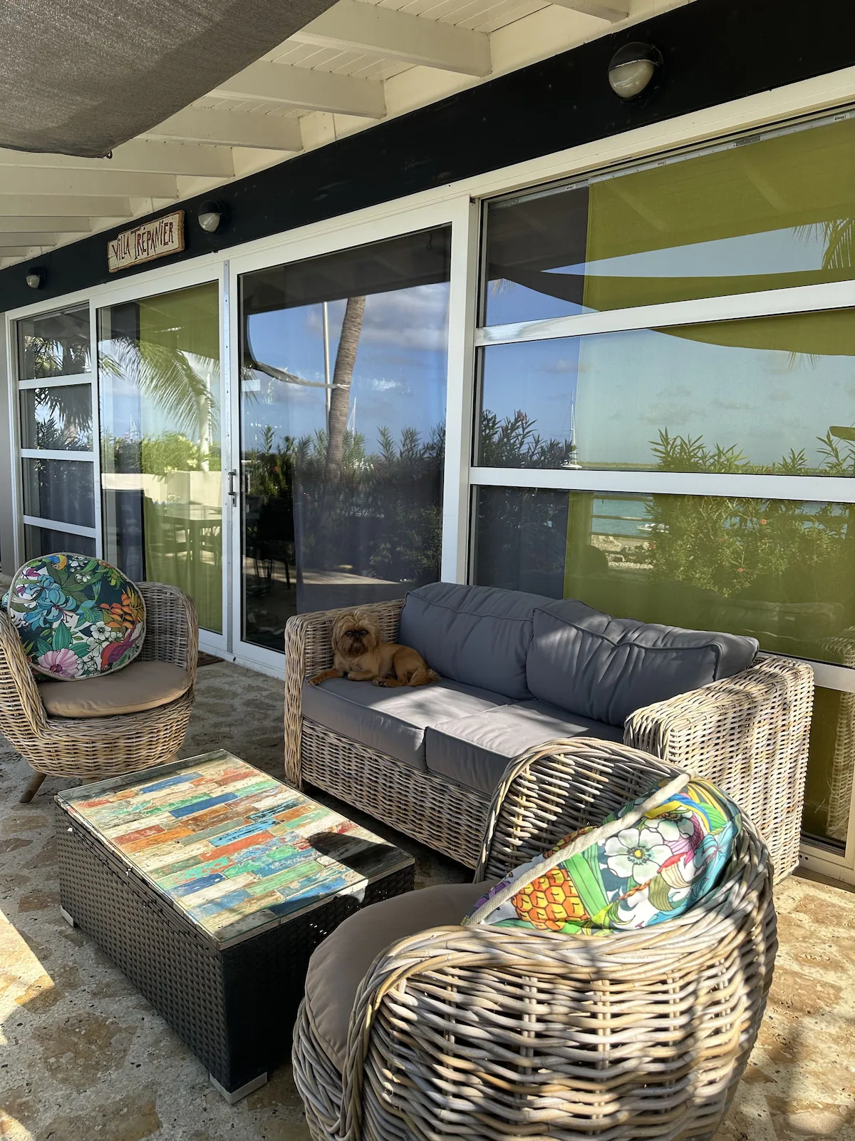 Terrace area Villa Trepanier