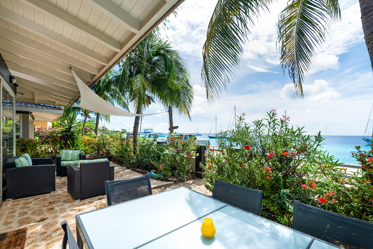 Ocean view from terrace Villa Trepanier
